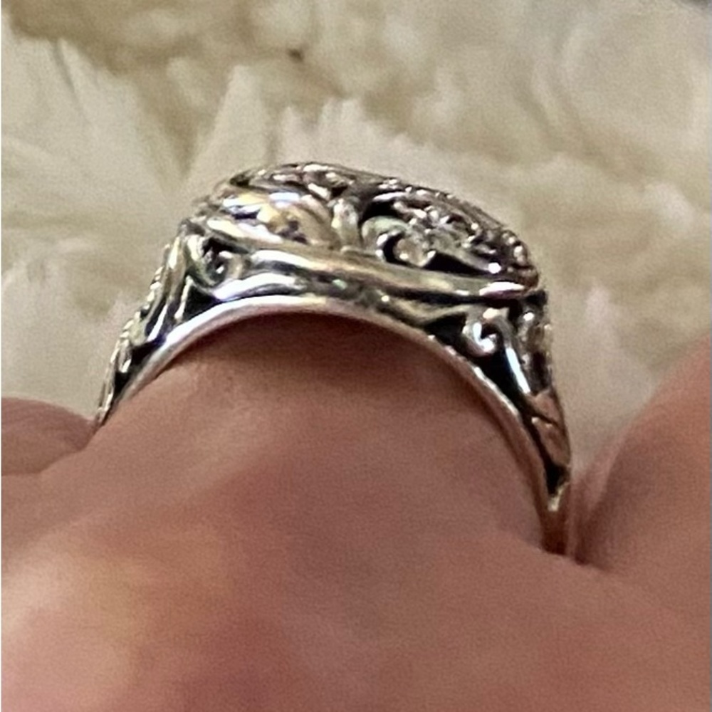 NWT Sterling Silver Floral Ring Made in Bali! - Picture 7 of 9